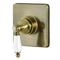 Kingston Brass KS3043PL Single-Handle Three-Way Diverter Valve with Trim Kit, Antique Brass KS3043PL